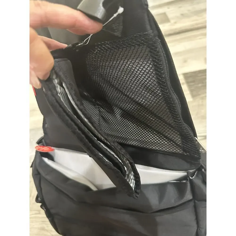 Skip Hop Baby Swift Messenger Diaper Bag Changing Pad Stroller Strap Black NEW